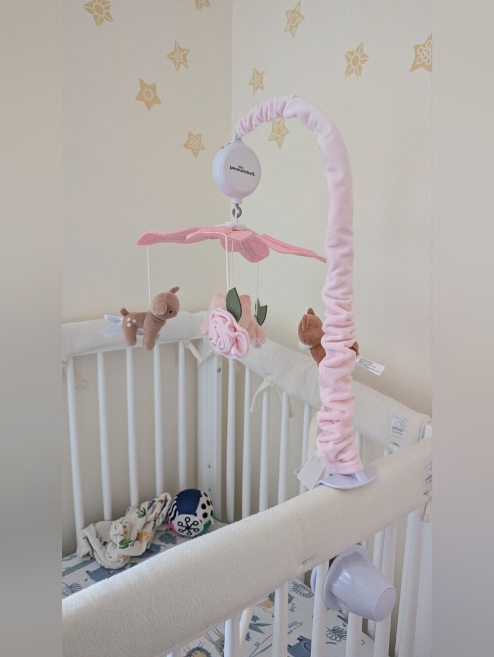 The Peanutshell Pink Crib Mobile